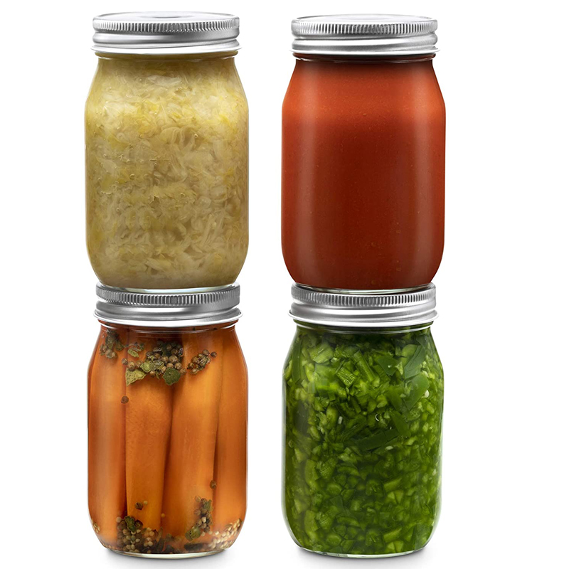 Meal Prep Jar Salad - العادية الفم ميسون الجرار والأغطية لإعداد
