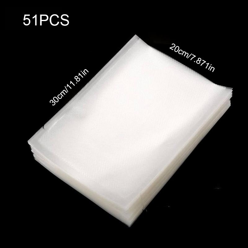 Meal Prep Vacuum Seal Containers - 50 قطعة/مجموعة أكياس طعام مفرغة من