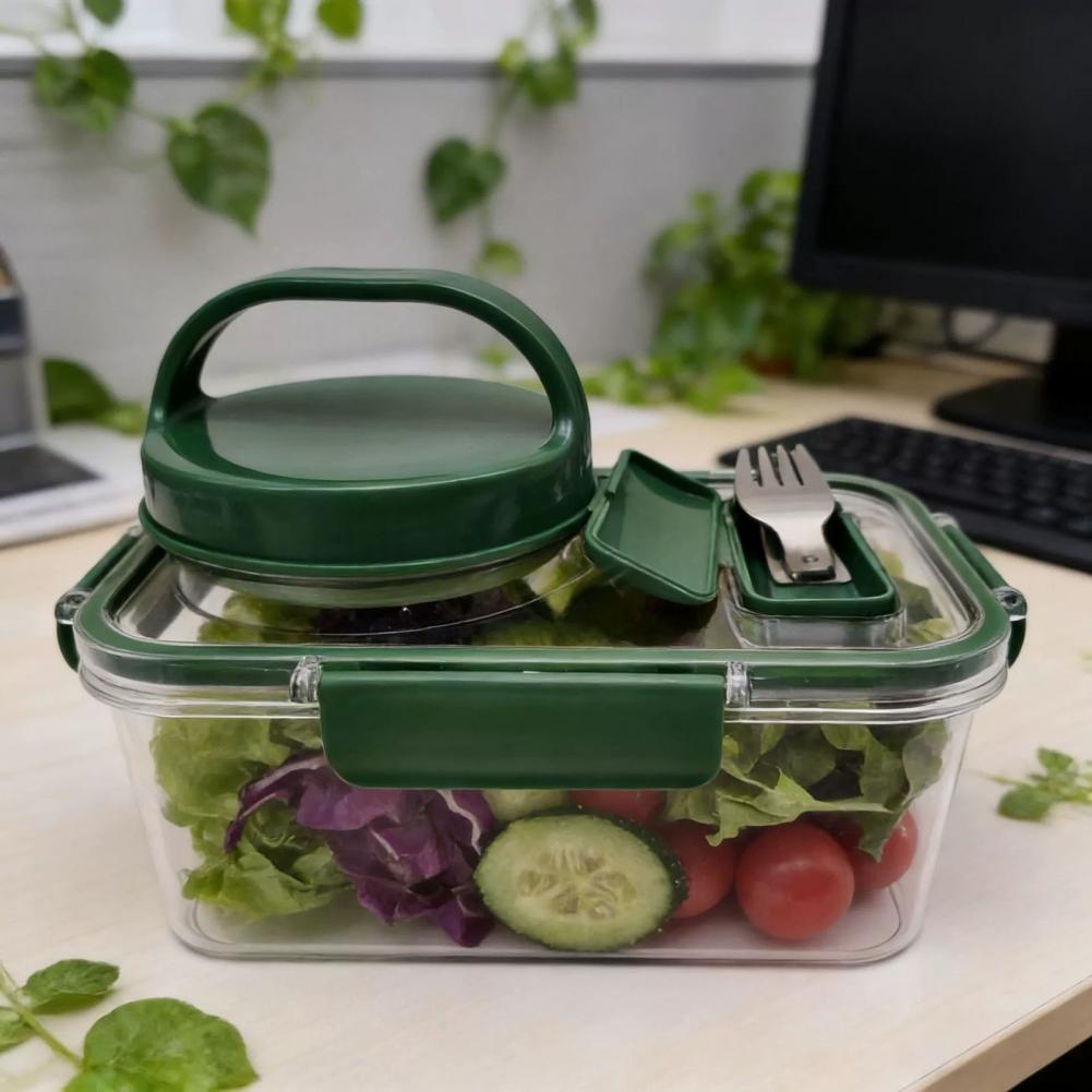 Meal Prep Jar Salad - علبة سلطة مانعة للتسرب (عبوتان) -