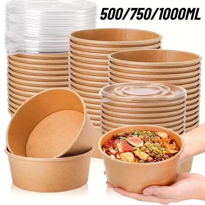 Meal Prep Plan - 10/20 قطعة أطباق مستديرة من ورق