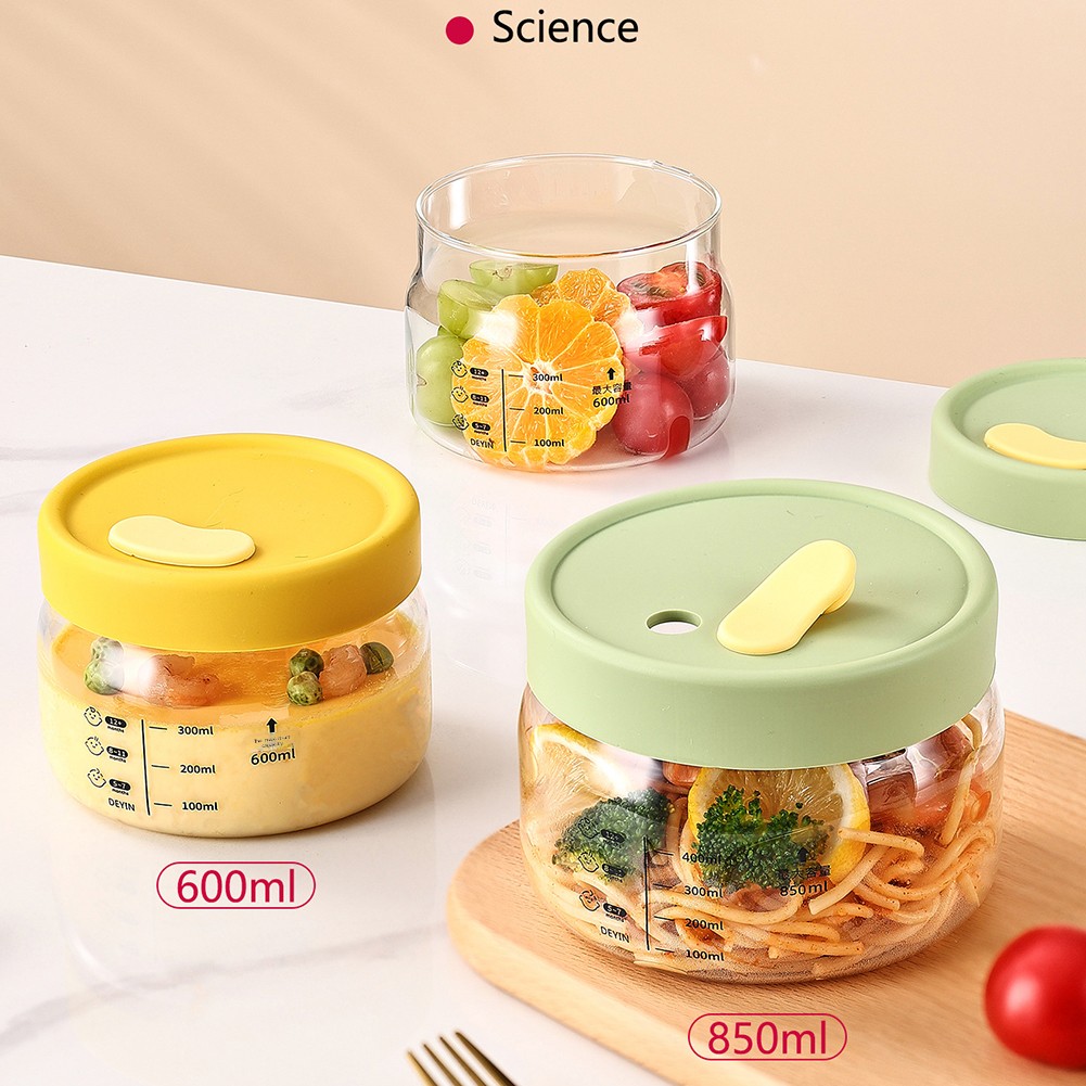 Meal Prep Glass Containers Oven Safe - 600-850 مللي حاوية تخزين طعام زجاجية