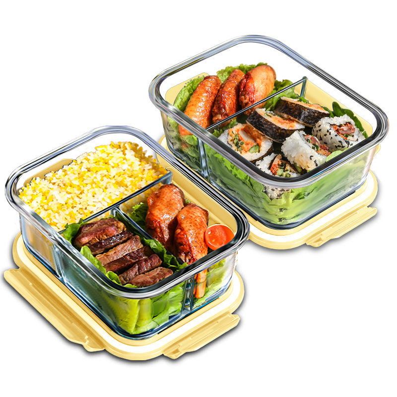 Meal Prep Glass Containers Oven Safe - صندوق زجاجي لحفظ الطعام، مصنوع من
