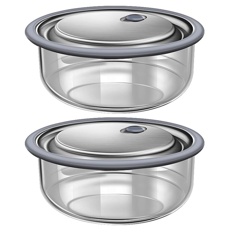 Meal Prep Glass Containers Oven Safe - سميكة عالية البورسليكات الزجاج صندوق الغداء