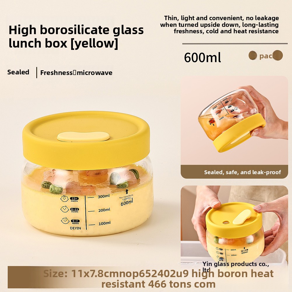 Meal Prep Glass Containers Oven Safe - حاوية تخزين المواد الغذائية الزجاجية محكم