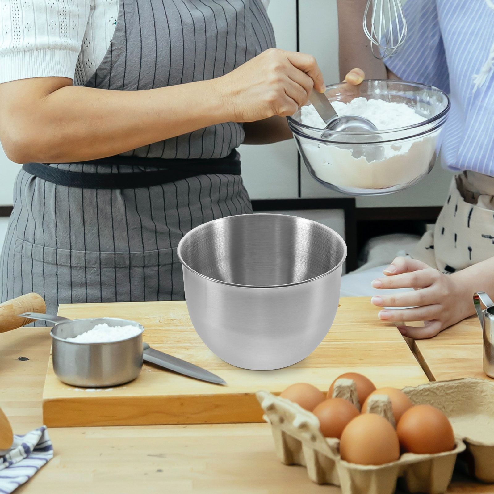 Meal Prep Bowl - وعاء خلط عميق من الفولاذ المقاوم