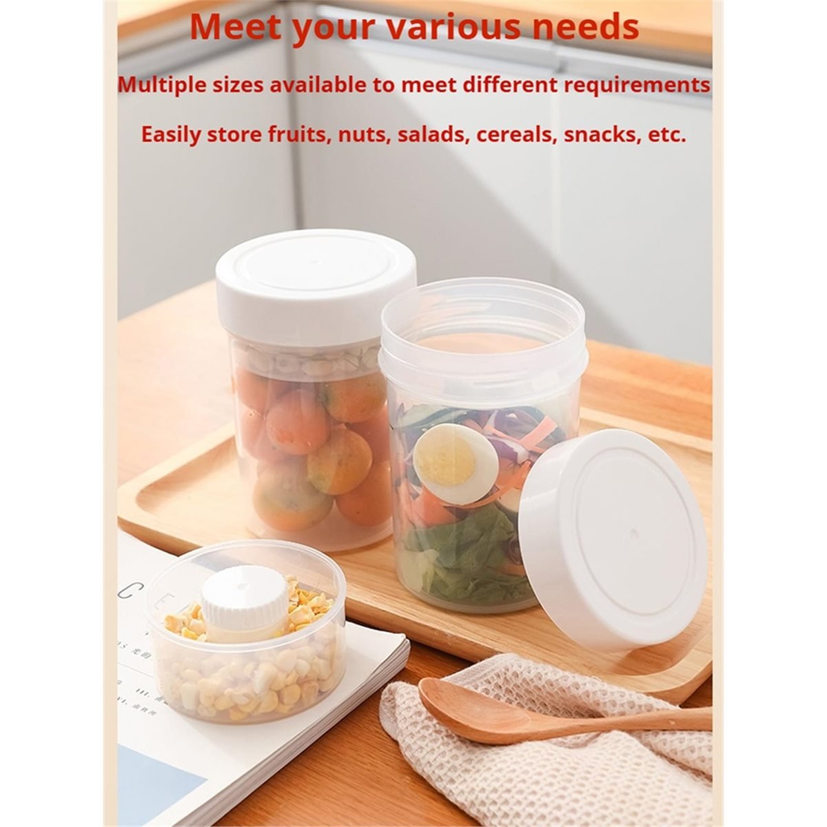 برطمانات سلطة مانعة للتسرب - ح - مراجعة Meal Prep Jar Salad وسعره