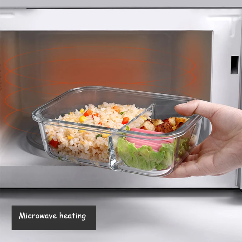 صندوق غداء زجاجي مختوم صندوق ح - مراجعة Meal Prep Glass Containers Oven Safe وسعره