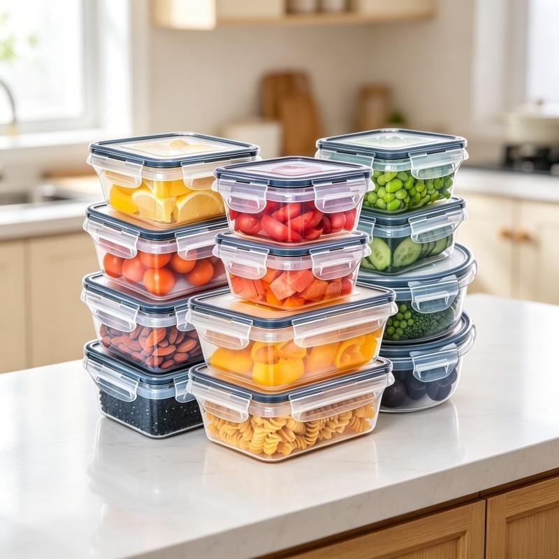 12 قطعة من حاويات تخزين الطعام - مراجعة Meal Prep Veggie وسعره