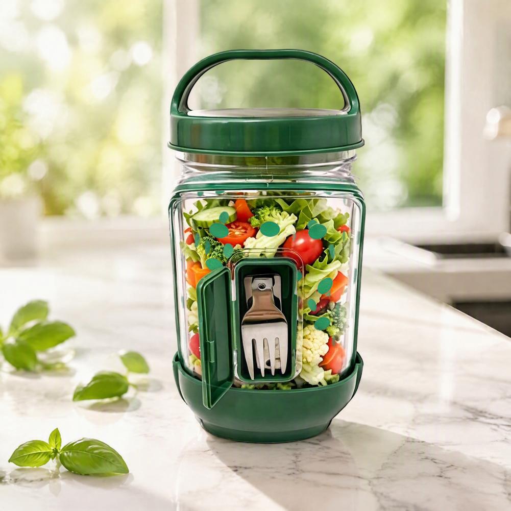 وعاء غداء محمول للعمل، وعاء طع - مراجعة Meal Prep Jar Salad وسعره