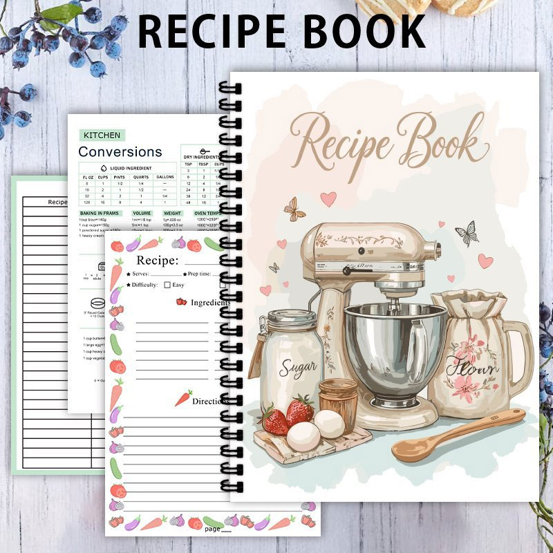 مجلة وصفة 100 ورقة مخطط مكتوب  - مراجعة Meal Prep Plan وسعره