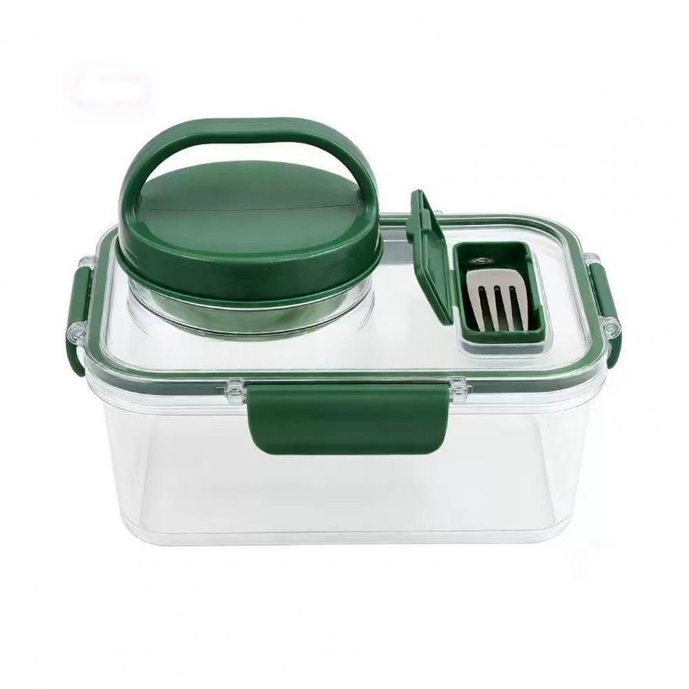 علبة سلطة مانعة للتسرب (عبوتان - مراجعة Meal Prep Jar Salad وسعره