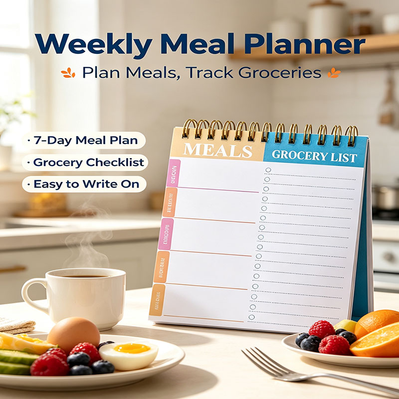 دفتر تخطيط وجبات الأسبوع 5.6×8 - مراجعة Meal Prep Plan وسعره