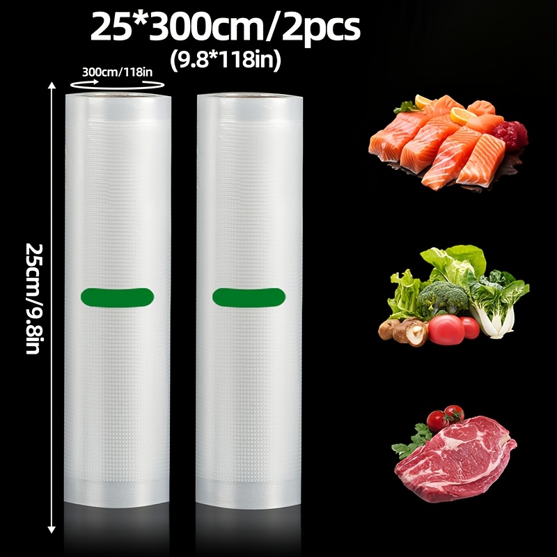 عبوة من قطعتين من لفائف التفري - مراجعة Meal Prep Vacuum Sealer وسعره