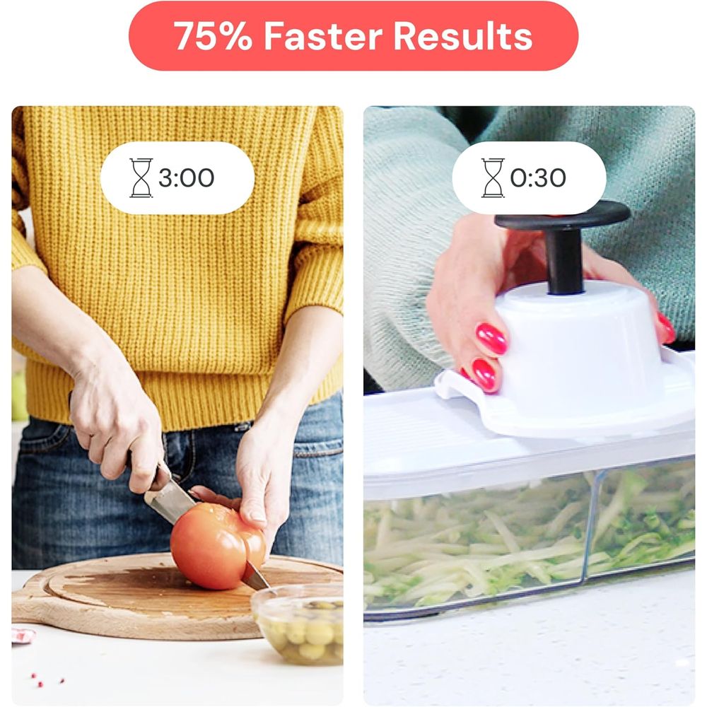 قطاعة الخضروات - غطاء للتقطيع  - مراجعة Meal Prep Veggie وسعره