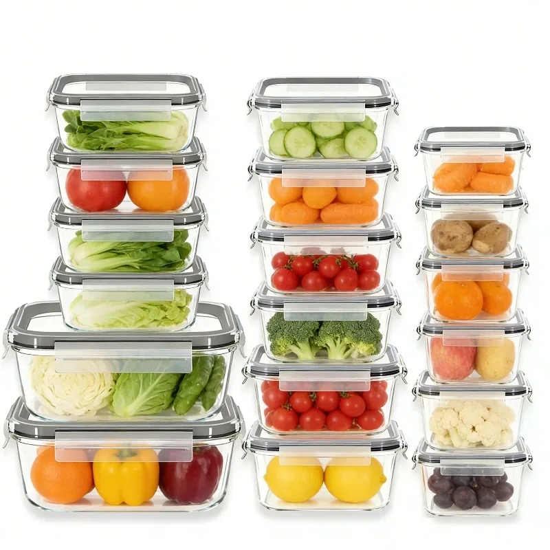 مجموعة حاويات زجاجية لتخزين ال - مراجعة Meal Prep Glass Containers Oven Safe وسعره