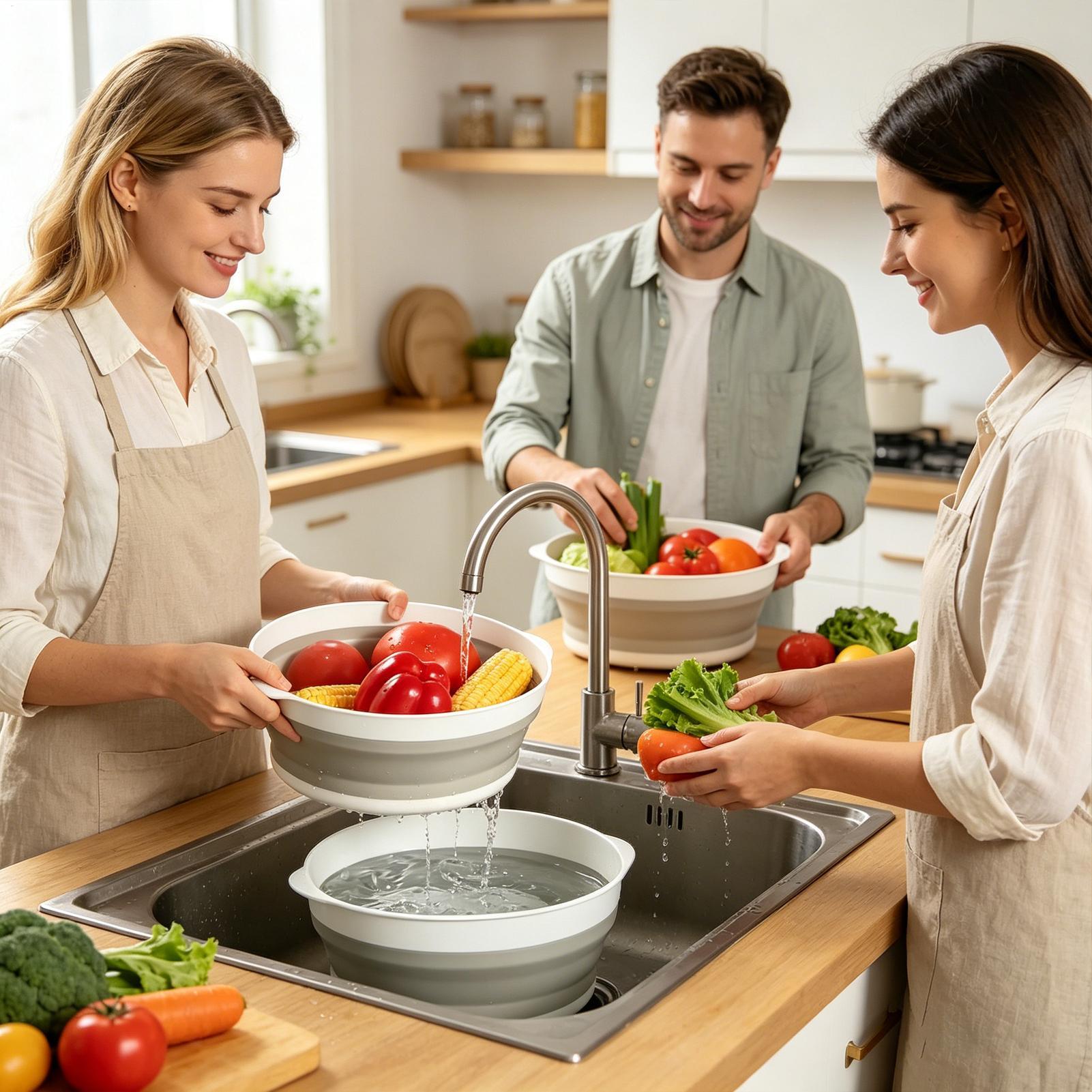 مصفاة قابلة للطي مزدوجة الطبقا - مراجعة Meal Prep Veggie وسعره