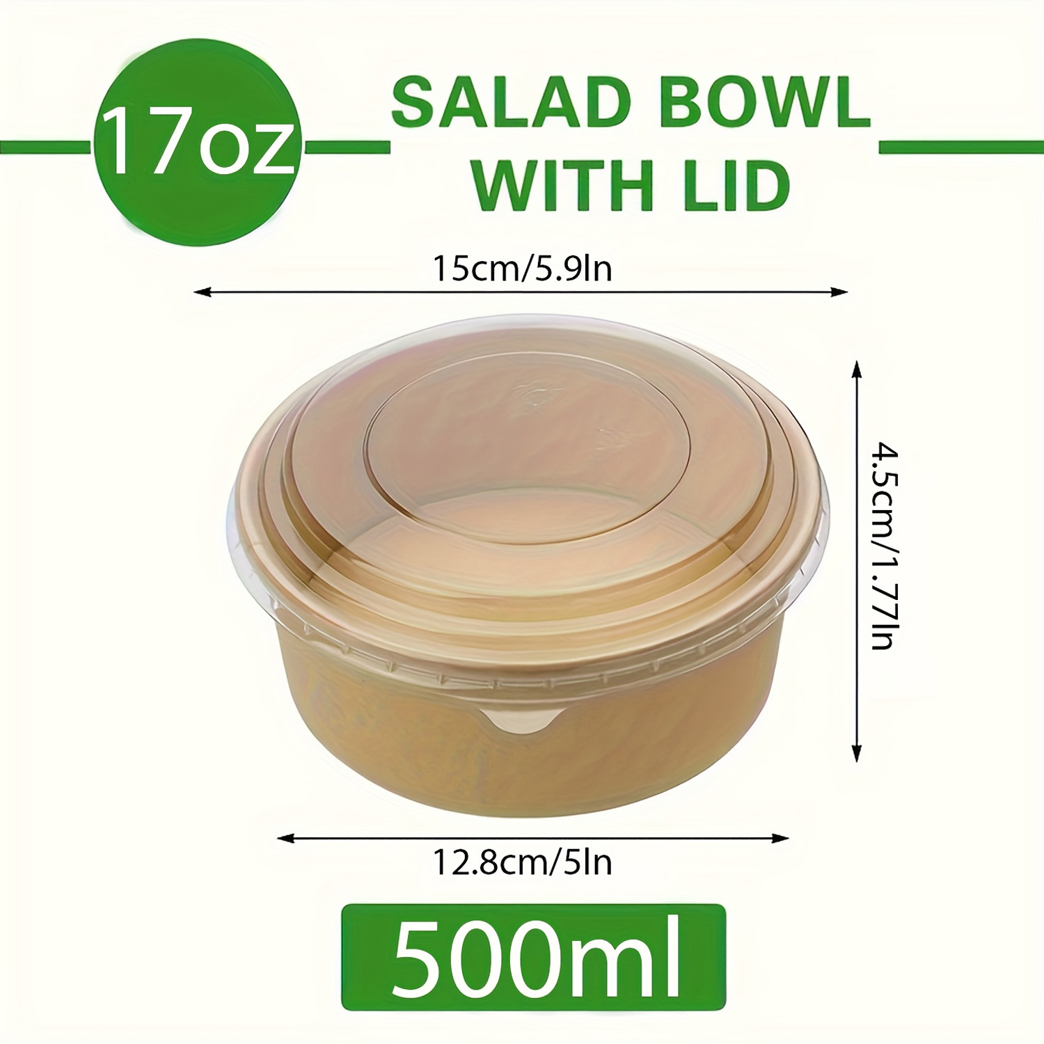 17 أونصة/500 مل 25/50 عبوة من  - مراجعة Meal Prep Plan وسعره