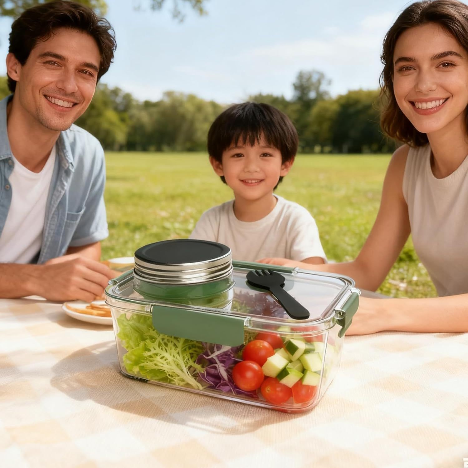 جرة جراب الطاقة الشمسية، حاويا - مراجعة Meal Prep Jar Salad وسعره
