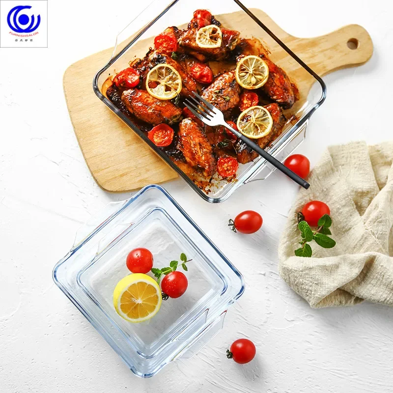 طبق خبز زجاجي مقوى ، طبق أساسي - مراجعة Meal Prep Glass Containers Oven Safe وسعره