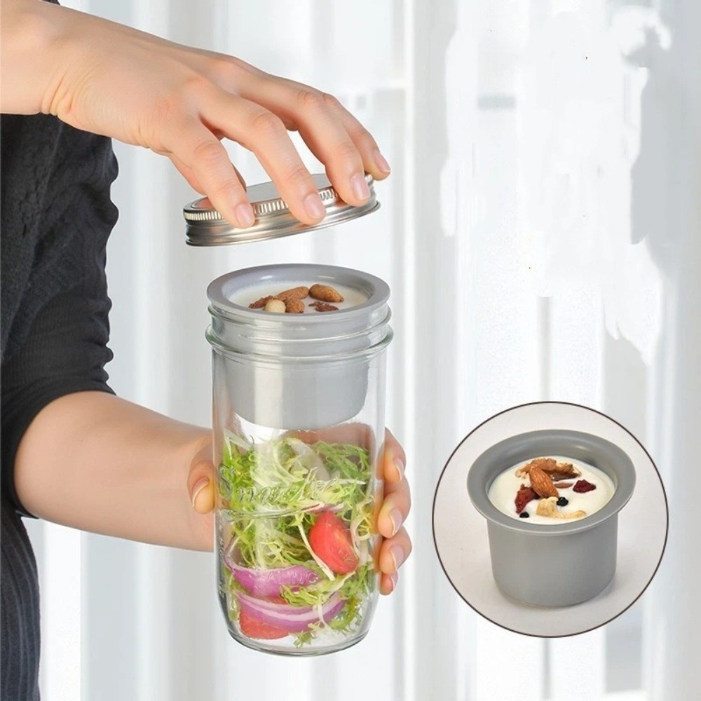 أوعية زجاجية للسلطة سعة 16/24  - مراجعة Meal Prep Jar Salad وسعره