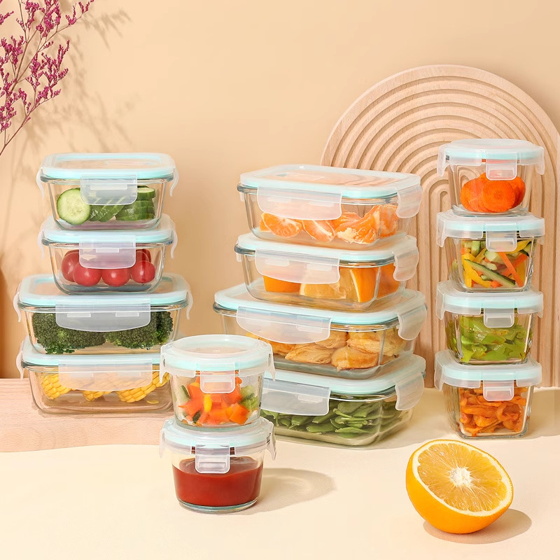 وعاء طعام زجاجي عالي البوروسيل - مراجعة Meal Prep Glass Containers Oven Safe وسعره