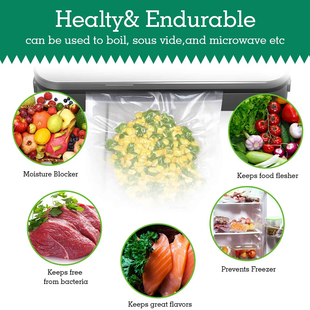 أكياس Sous Vide لآلات التعبئة  - مراجعة Meal Prep Vacuum Sealer وسعره